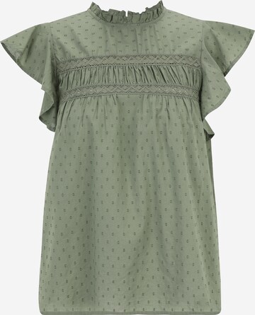 Vero Moda Tall Shirt 'TRINE' in Groen: voorkant