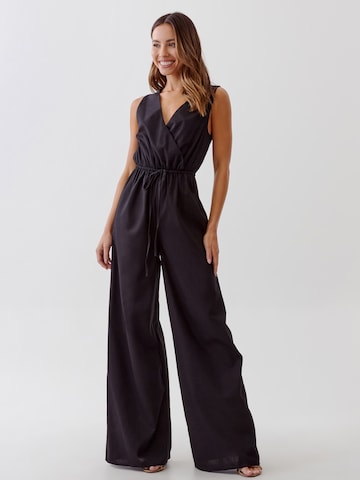 Tussah Jumpsuit 'CHARLI' i sort