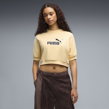PUMA Sweatshirt in Geel: voorkant