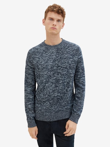 TOM TAILOR Sweater in Blue: front