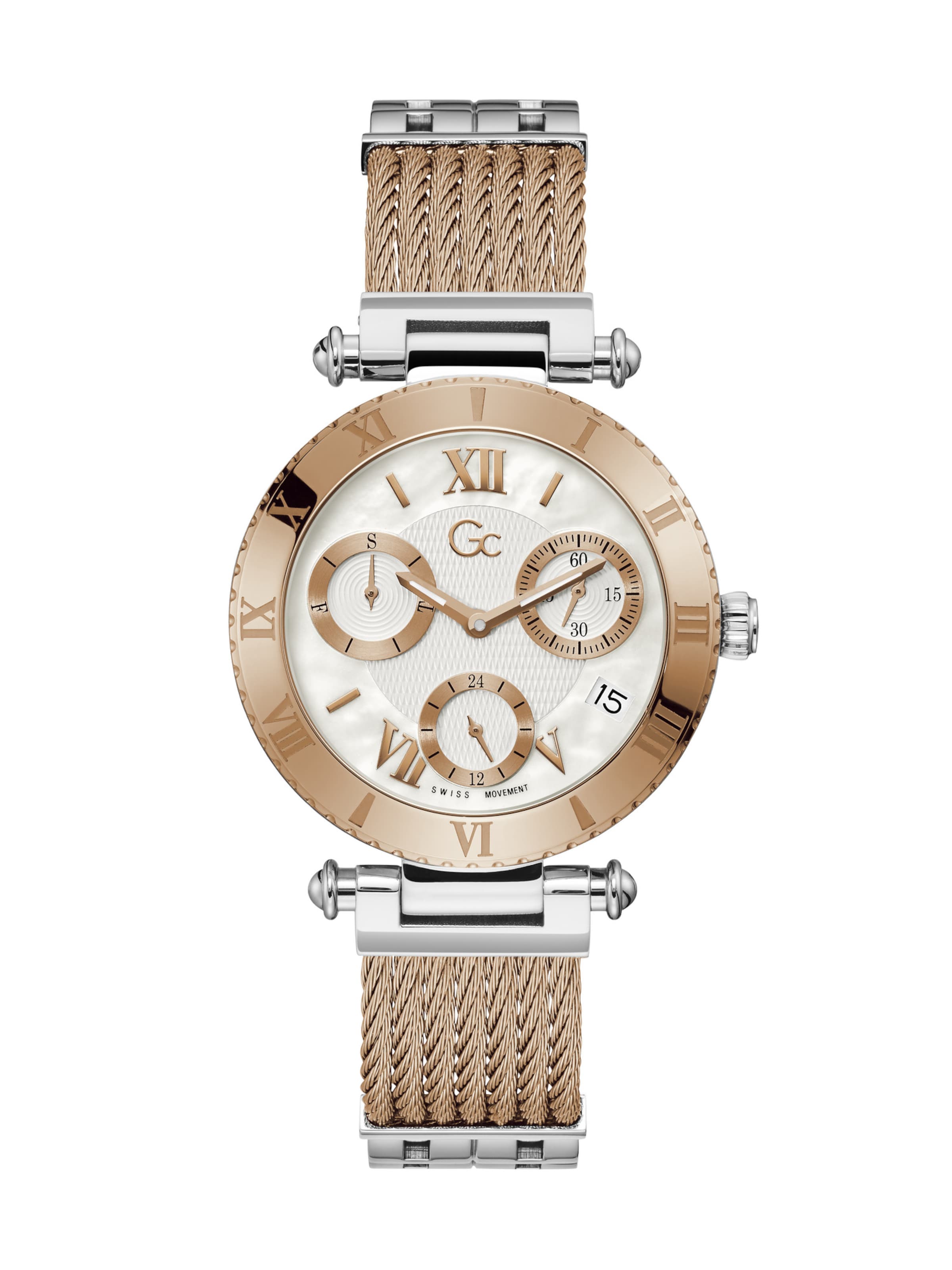 Gc Analog watch 'Infinity' in Gold: front