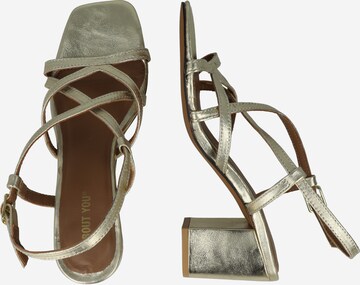 ABOUT YOU Sandalen met riem 'Josephine' in Goud