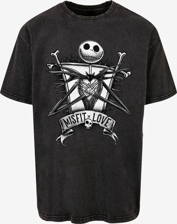 ABSOLUTE CULT T-Shirt 'Nightmare Before Christmas - Misfits Love' in Schwarz: predná strana