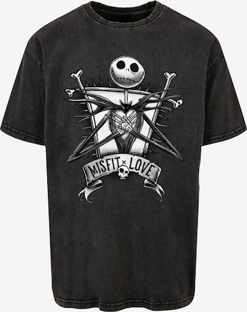 ABSOLUTE CULT Shirt 'Nightmare Before Christmas - Misfits Love' in Black: front