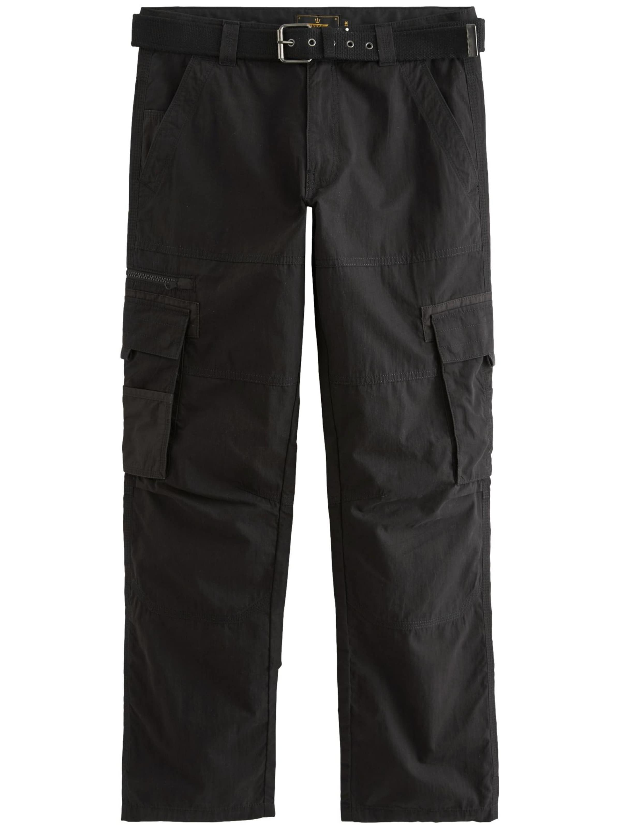 Next Avar lõige Klapptaskutega püksid, värv must: eest vaates