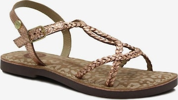 GIOSEPPO Sandalen in Goud: voorkant