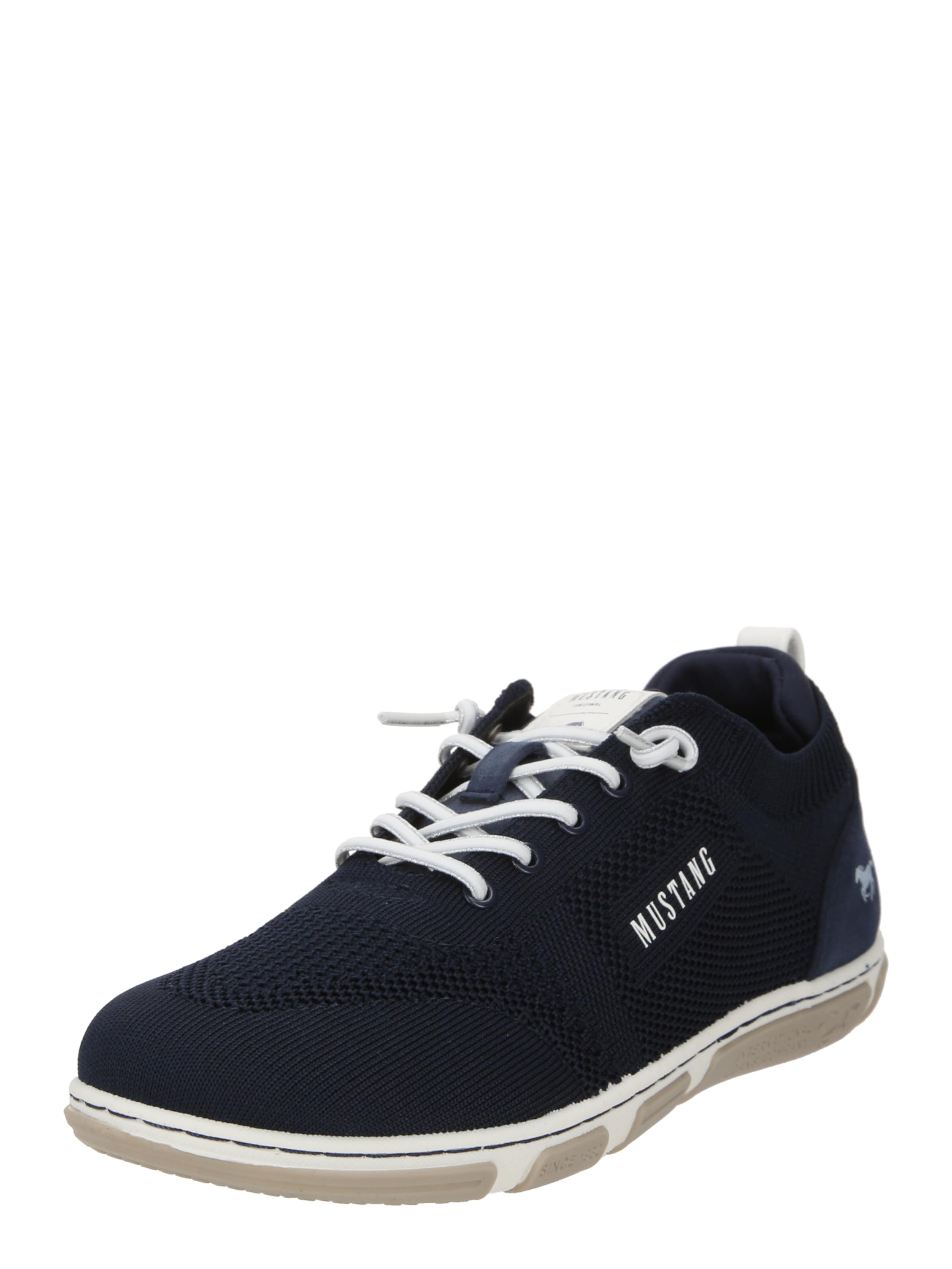 MUSTANG Platform trainers in Blue: front