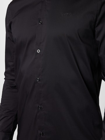 GUESS Slim fit Button Up Shirt in Black