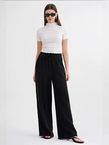 MixRay Wide leg Broek in Zwart