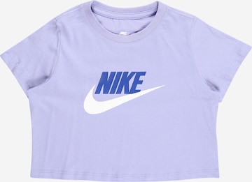 Nike Sportswear Shirt in Lila: voorkant