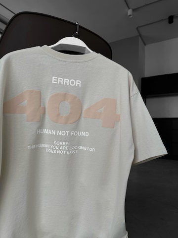 Maglietta 'Oversize 404 T-shirt - Beige' di Kleidermafia in beige