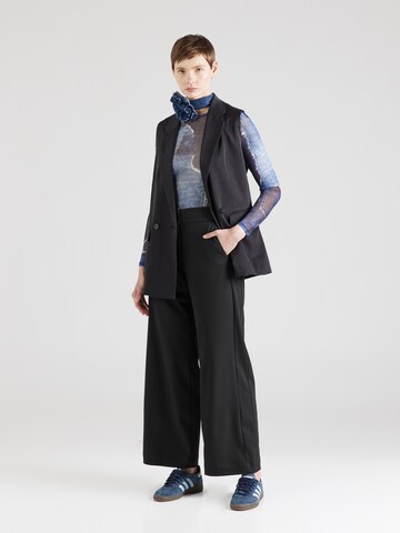 ESPRIT Wide Leg Hose in Schwarz