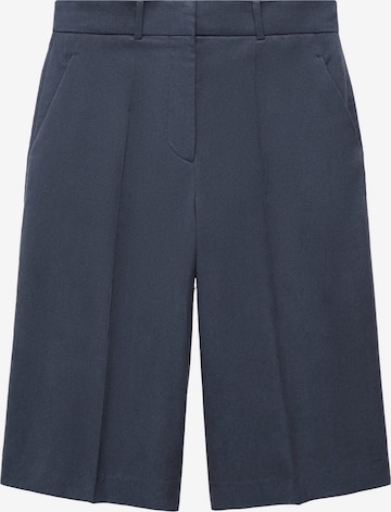 MANGO Широка кройка Панталон с ръб 'BILBAO' в синьо: отпред