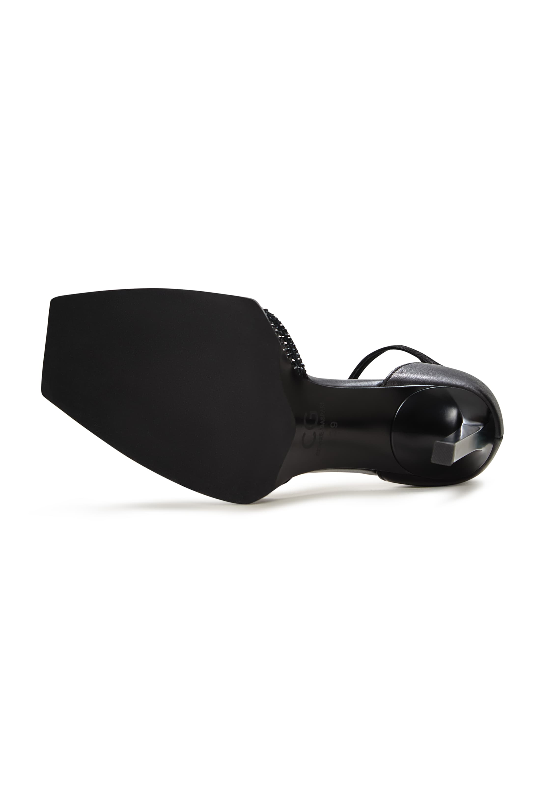 CESARE GASPARI Strap sandal in Black