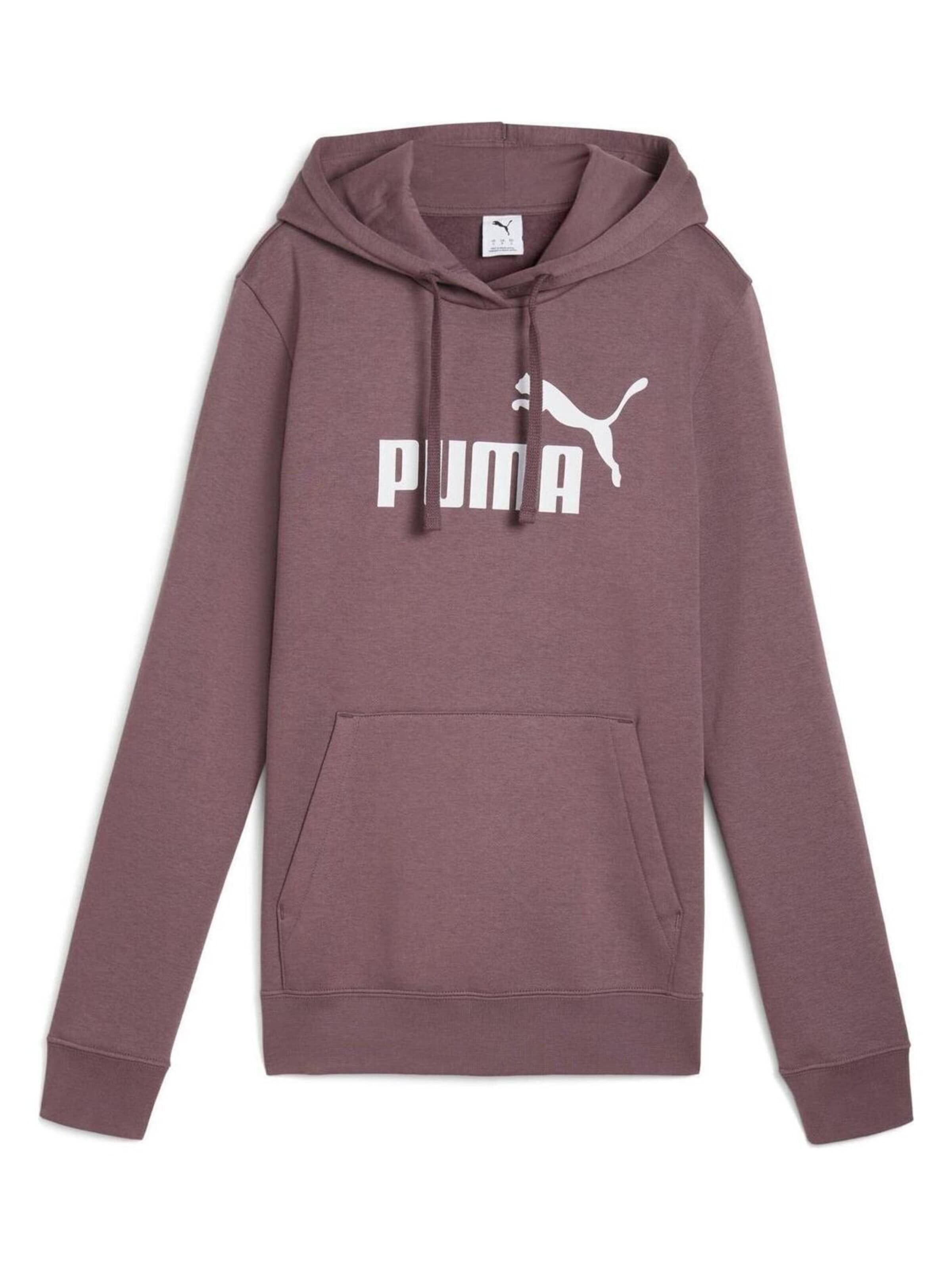 PUMA Sweatvest 'Ess No. 1 Logo' in Lila: voorkant