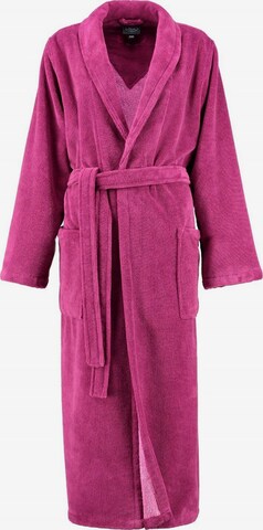 Cawö Long Bathrobe in Pink: front