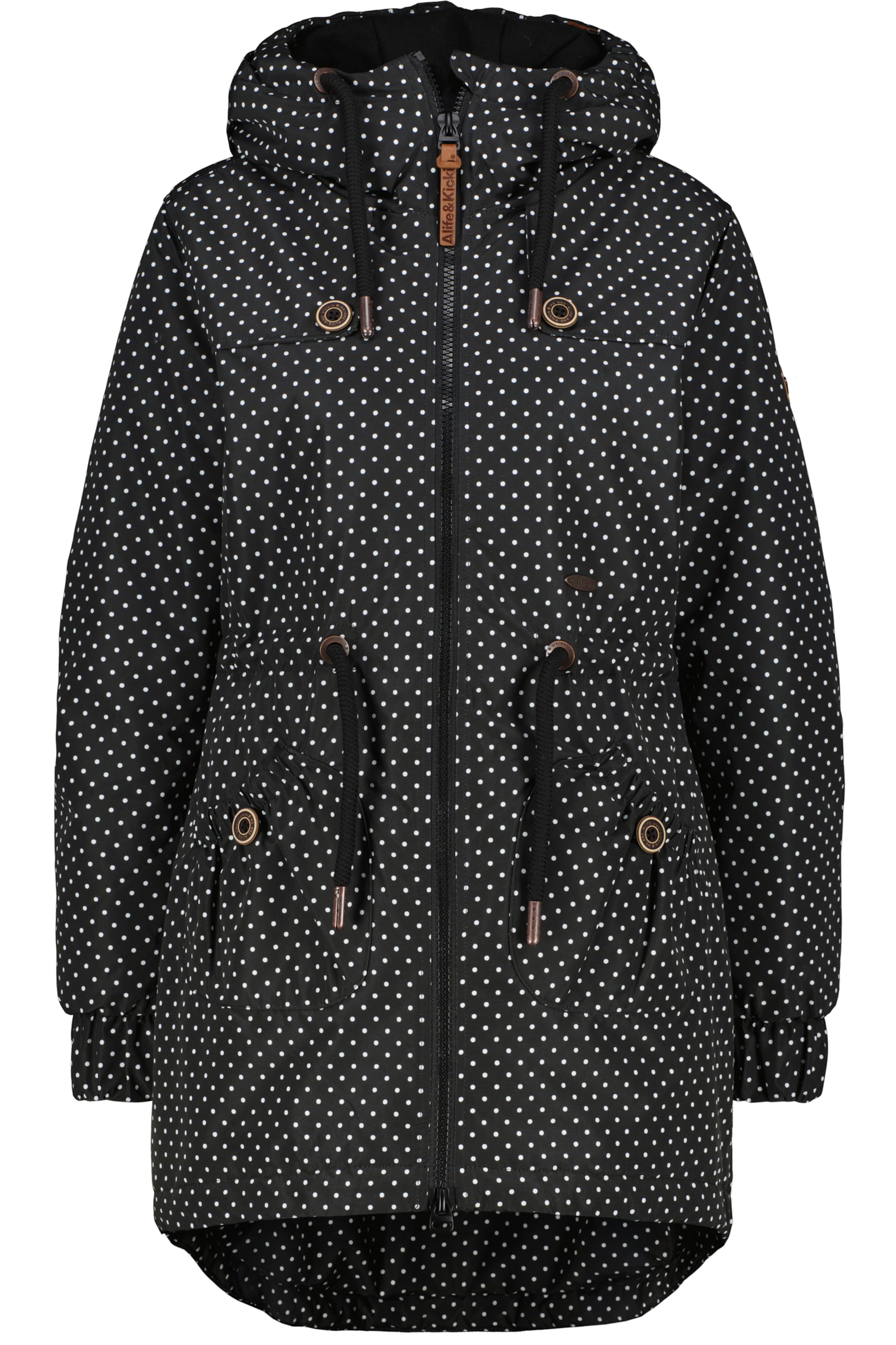 alife & kickin - Parca de invierno 'AKCharlotte B' en negro: frente