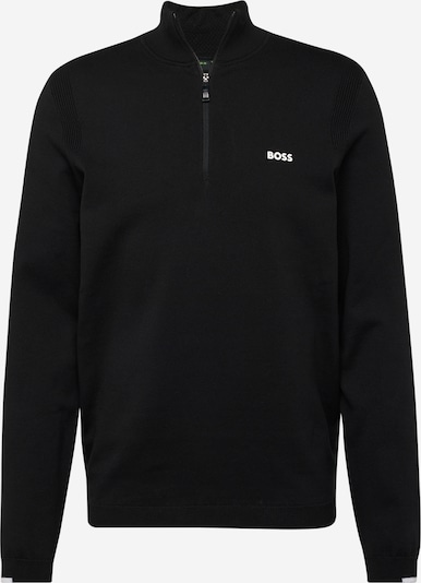 BOSS Green Pullover 'Ever-X' in schwarz / weiß, Produktansicht