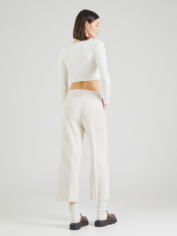 MORE & MORE - Pierna ancha Pantalón de pinzas en beige