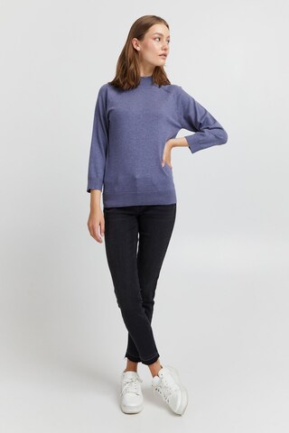 PULZ Jeans Pullover 'SARA' in Blau