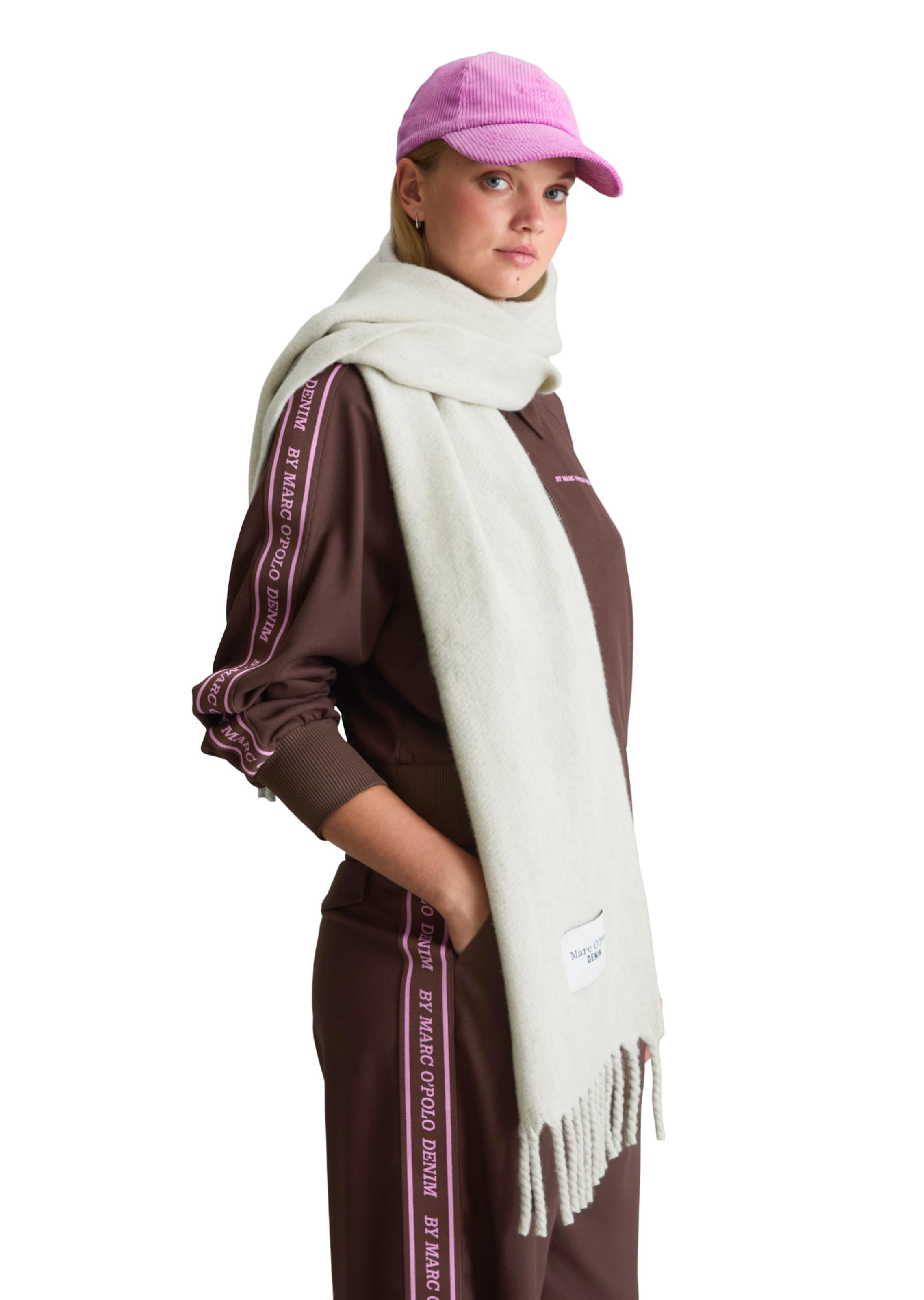 Marc O'Polo DENIM Scarf in Beige: front