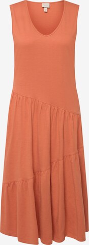 Robe Ulla Popken en orange : devant