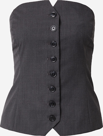 Samsøe SamsøeTop 'Saellen' - siva boja: prednji dio