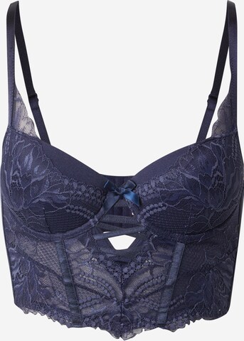 Hunkemöller Balconette BH 'Kimberley' in Blauw: voorkant