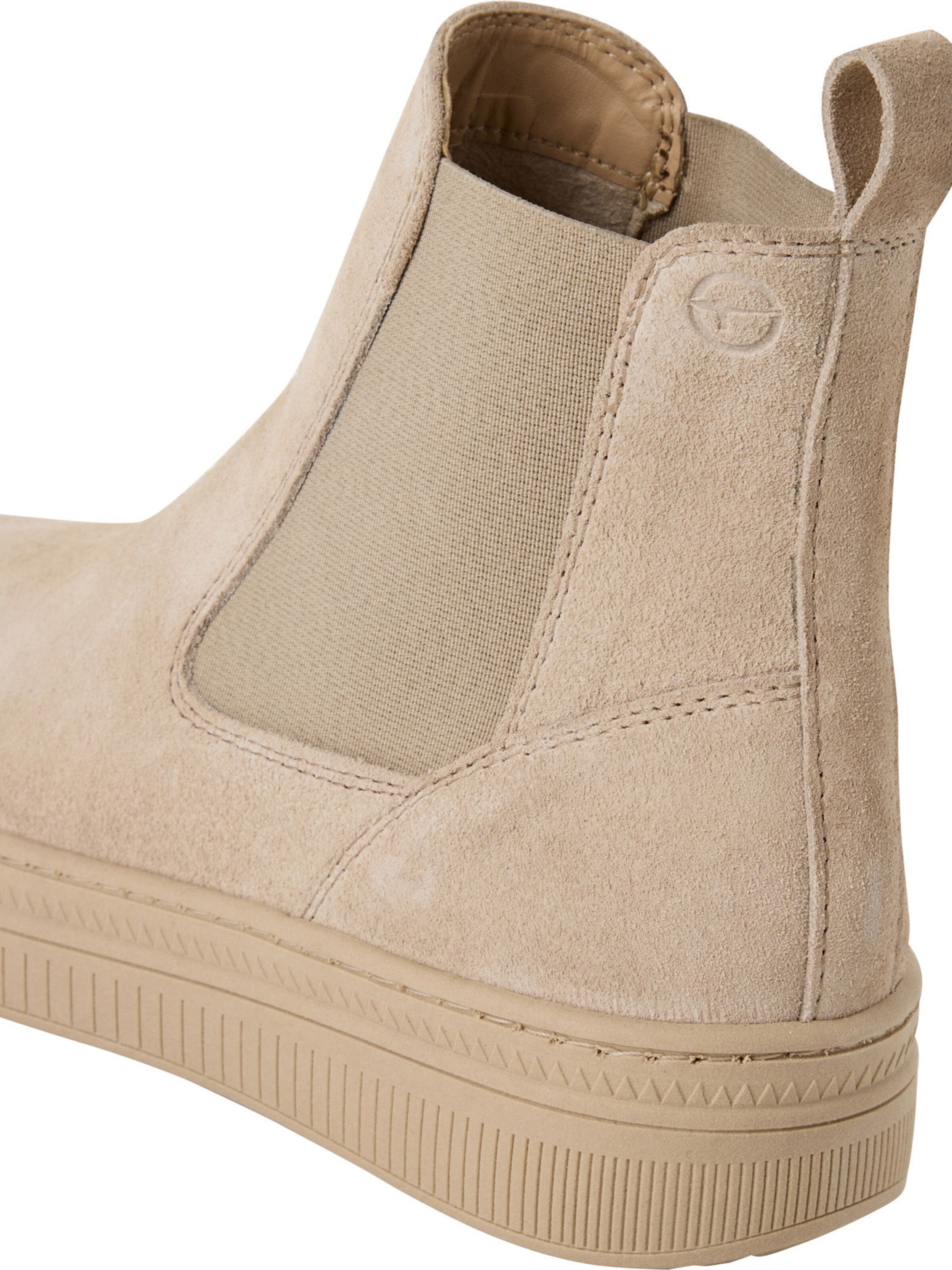 Tamaris Chelsea boots in Beige