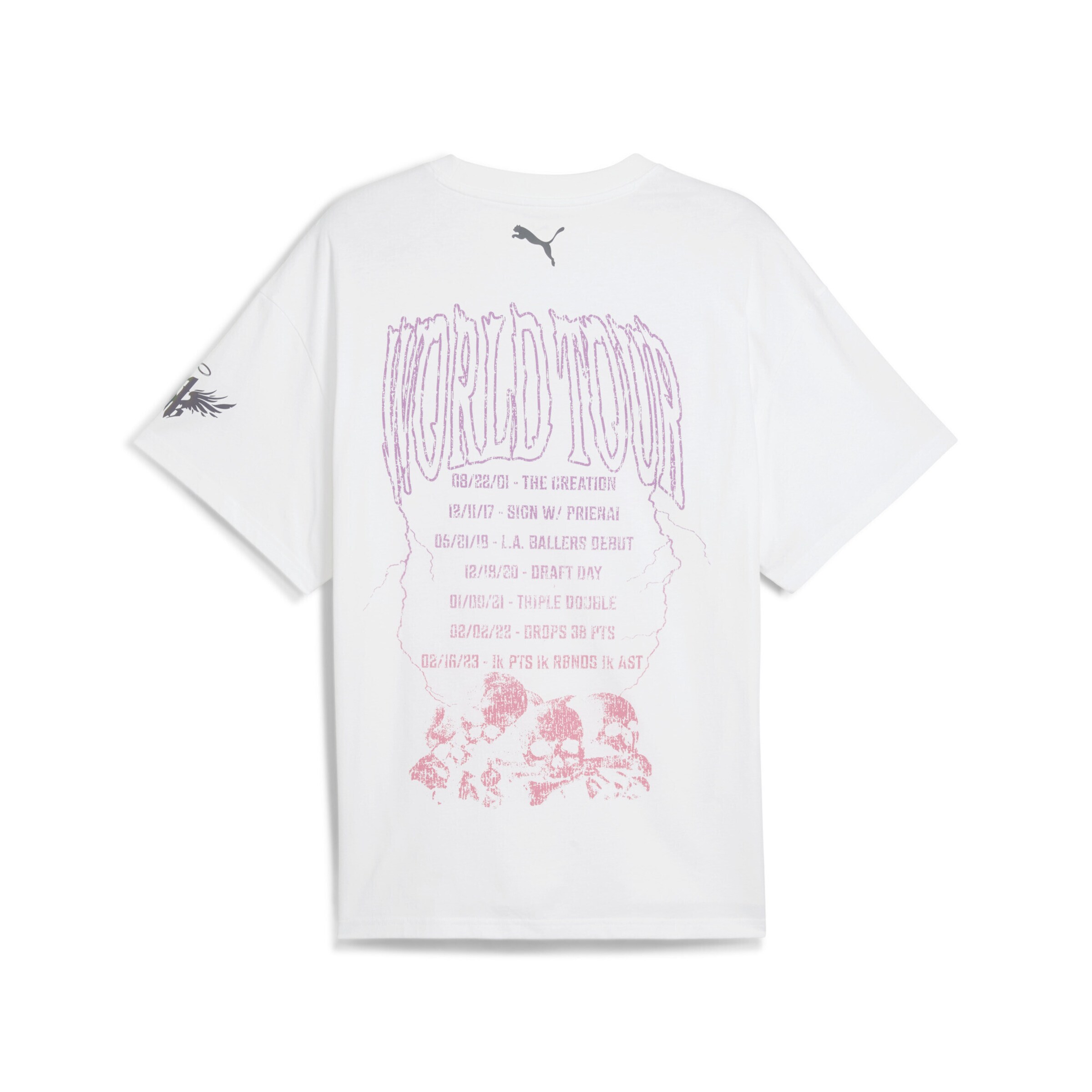 T-Shirt fonctionnel 'LaMelo' PUMA en blanc