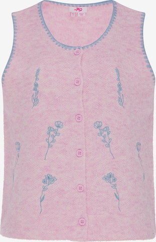 MYMO Gebreide bodywarmer in Roze: voorkant