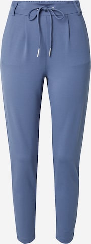 ONLY Slim fit Pleat-front trousers 'Poptrash' in Blue: front