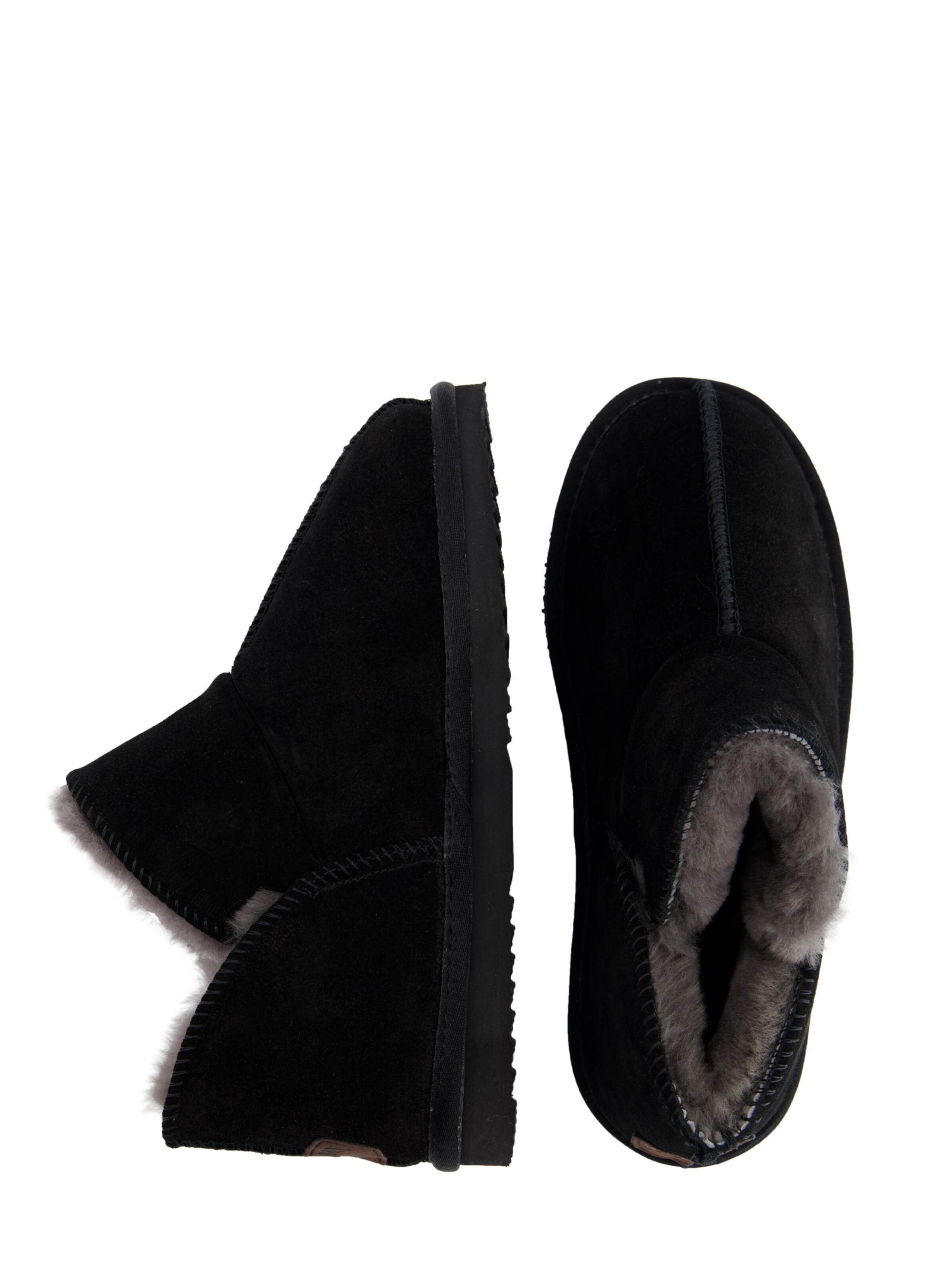 Warmbat Hausschuh 'Willow' in Schwarz