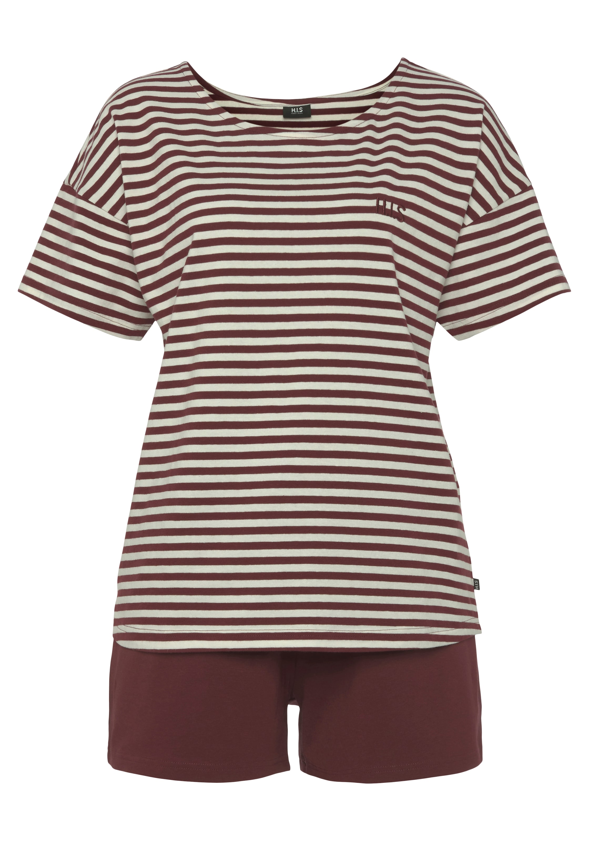 H.I.S Шорти в червено: отпред