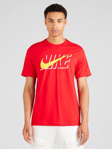 Nike SportswearMajica - crvena boja: prednji dio