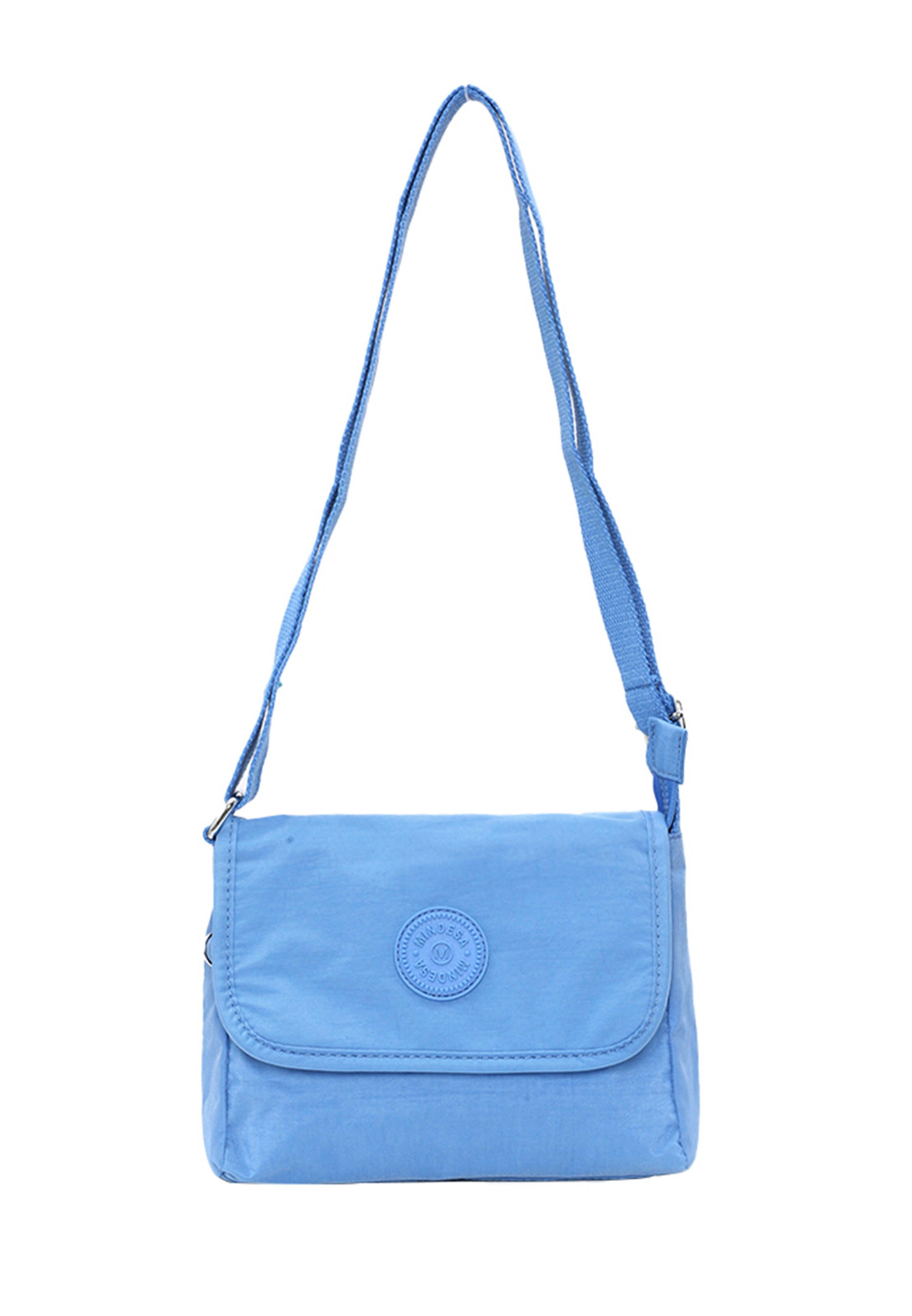 Mindesa - Mala de ombro em azul: frente