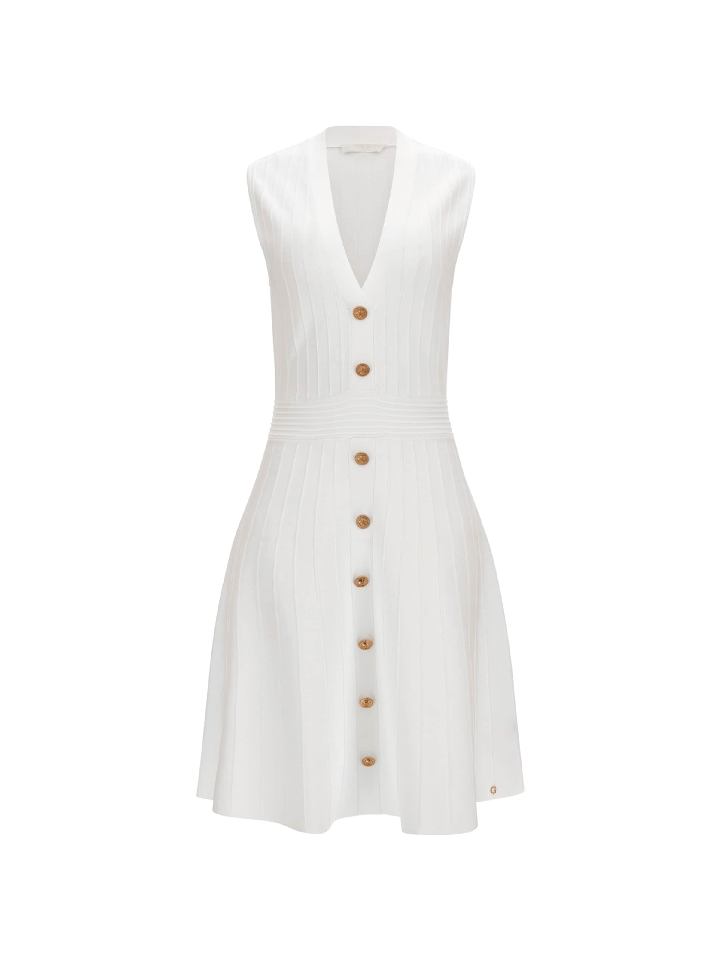 GUESS Kootud kleit 'AMBER', värv beež: eest vaates