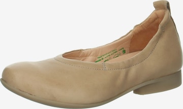 THINK! Ballet Flats in Beige: front