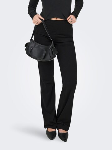 melns ONLY Plati gali Bikses 'ONLKISS': no priekšpuses