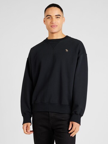 Sweat-shirt Abercrombie & Fitch en noir : devant