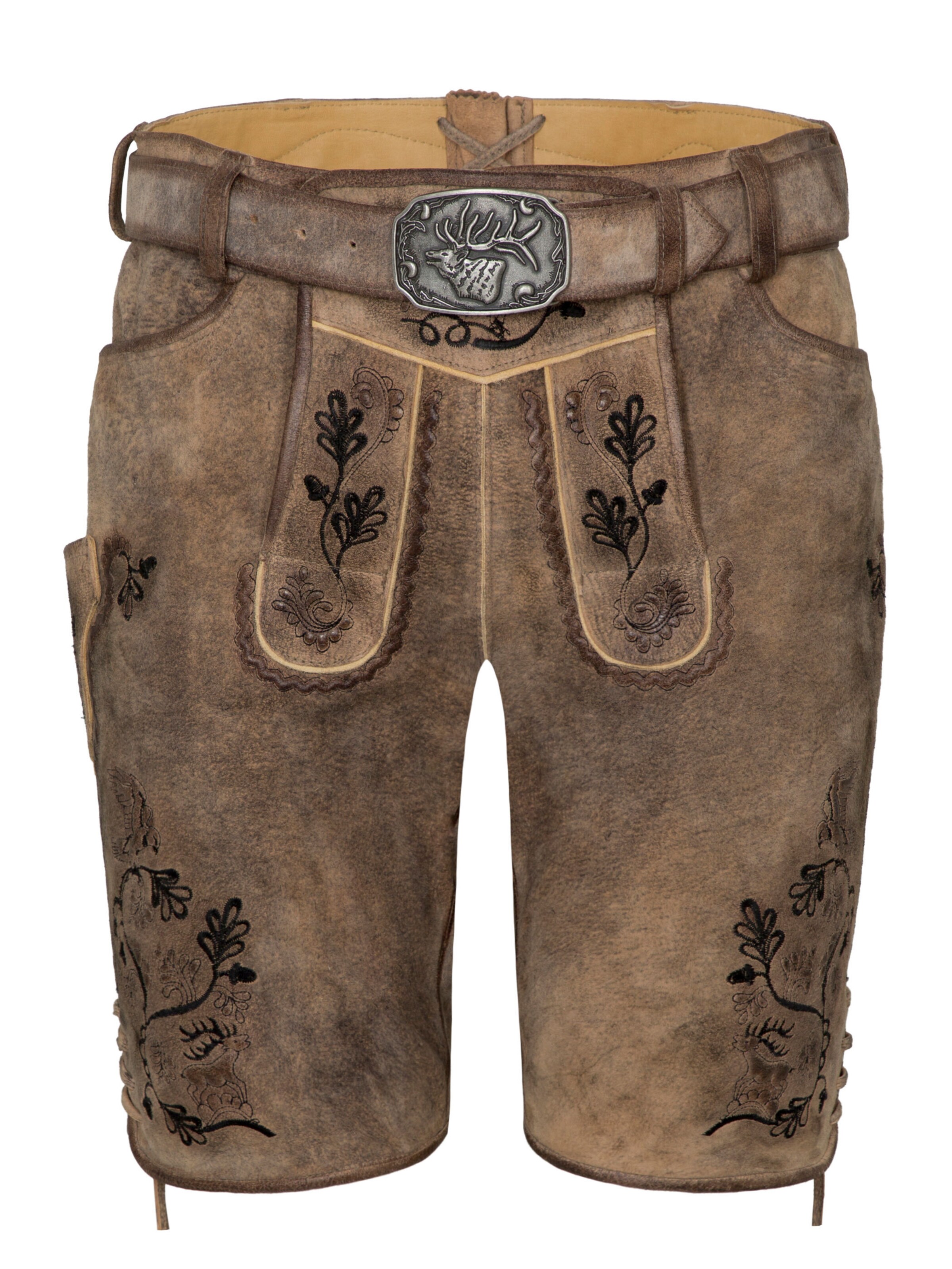 SPIETH & WENSKY - Regular Calças tradicionais 'Archibald' em castanho: frente