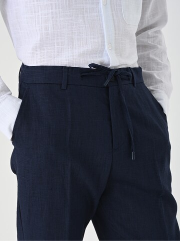 Antioch Slim fit Trousers with creases in Blue