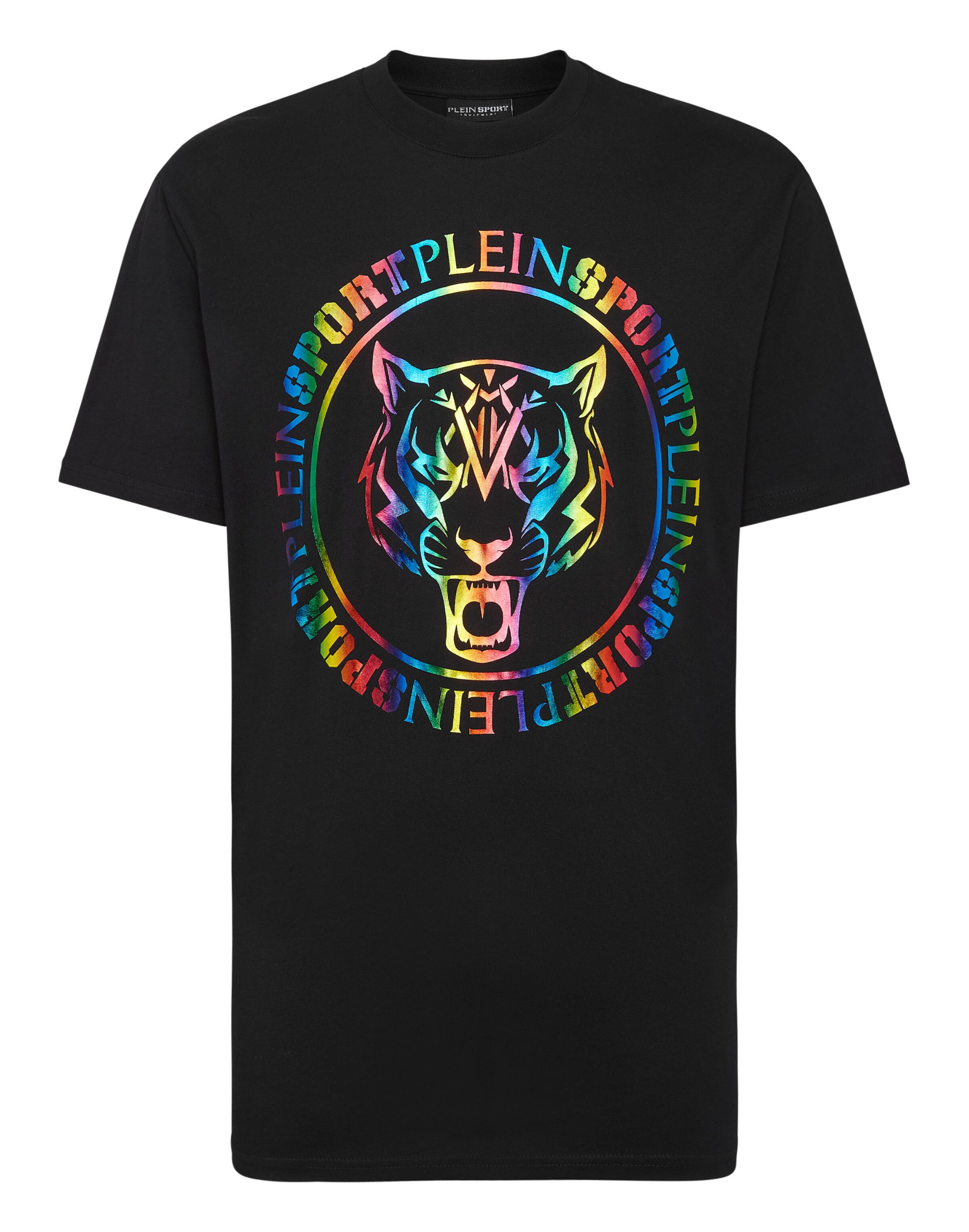 Plein Sport Shirt ' Tiger ' in Black: front