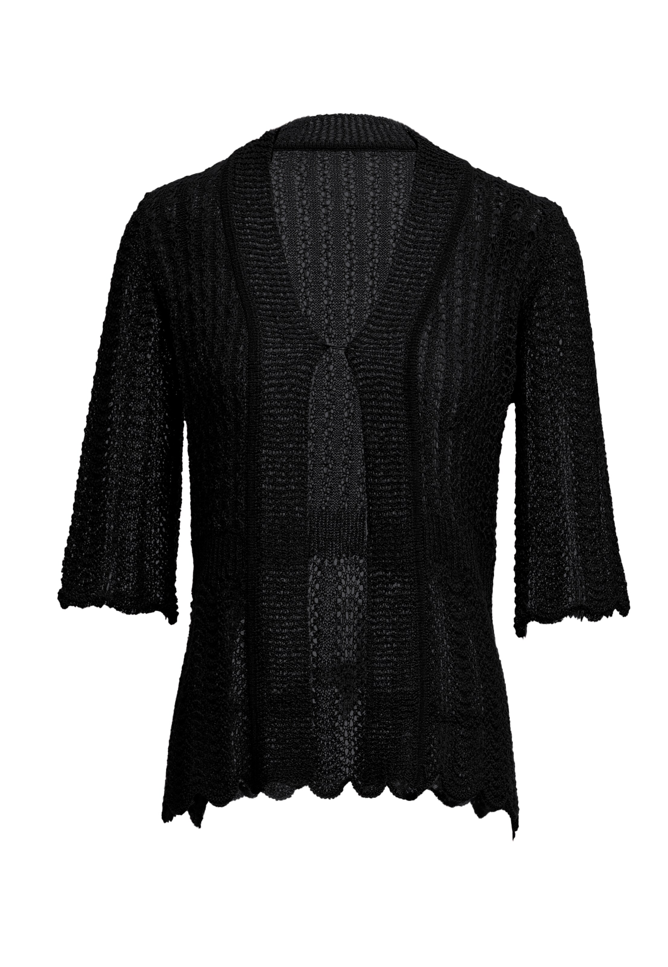 ZITHA Knit cardigan in Black: front
