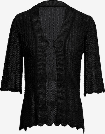 LEOMIA Knit Cardigan in Black: front