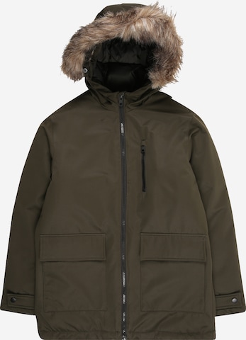 Jack & Jones Junior Parka 'JJCHARLIE' in Grün: Vorderseite