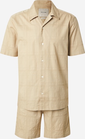 Only & SonsJednodijelna pidžama 'ONSSAO' - bež boja: prednji dio