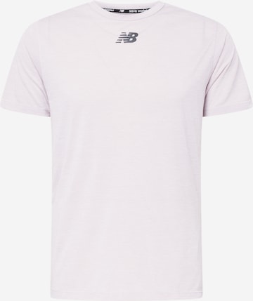 new balance Λειτουργικό μπλουζάκι σε ροζ: μπροστά