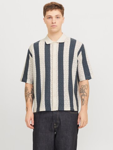 Fit confort Chemise 'JORTyler' JACK & JONES en blanc : devant