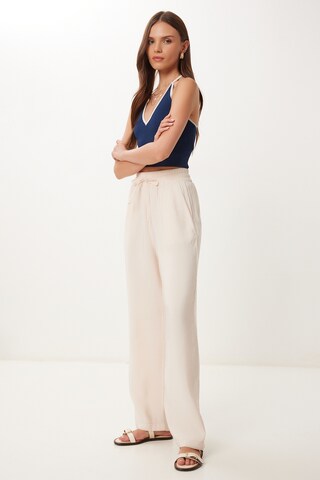 Happiness İstanbul Loosefit Παντελόνι σε μπεζ